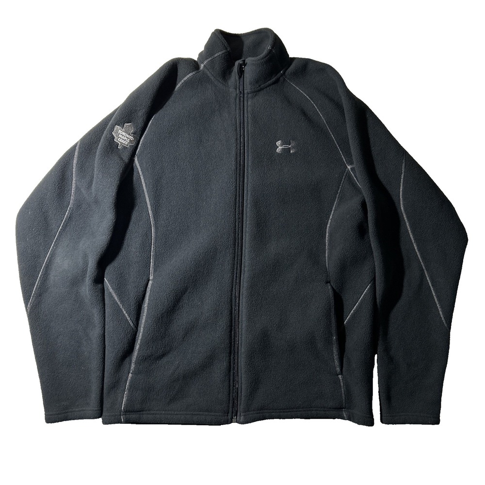 Under Armour Toronto Maple Leafs - Full Zip Fleece Sports Black Jacket - Men's M